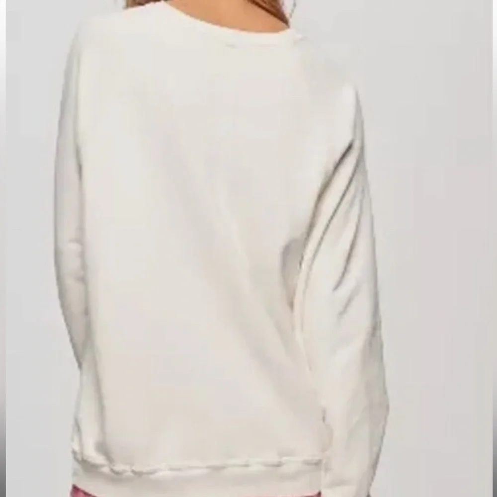 Free People Retro Brand “Malibu” Crewneck Pullover Sweatshirt - Picture 3 of 3